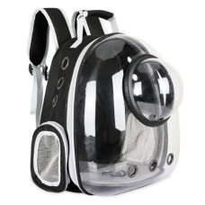Рюкзак для переноски животных с иллюминатором CosmoPet для кошек и собак Clear Black